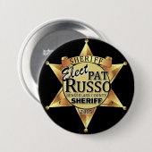 Pat Russo voor Sheriff Button (Voorkant /achterkant)