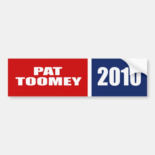 PAT-TOOMEY VOOR SENAAT BUMPERSTICKER (Voorkant)