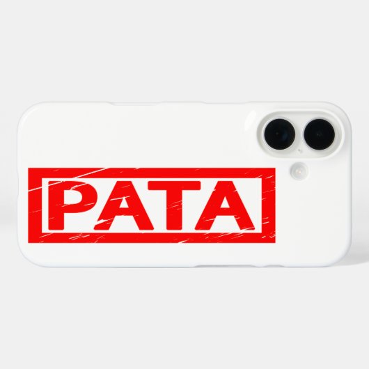 Pata Stamp Case-Mate iPhone Case (Achterkant (horizontaal))