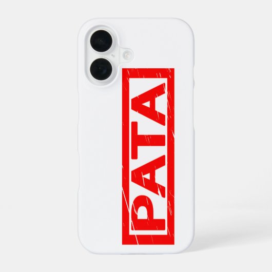 Pata Stamp iPhone 16 Hoesje (Achterkant)