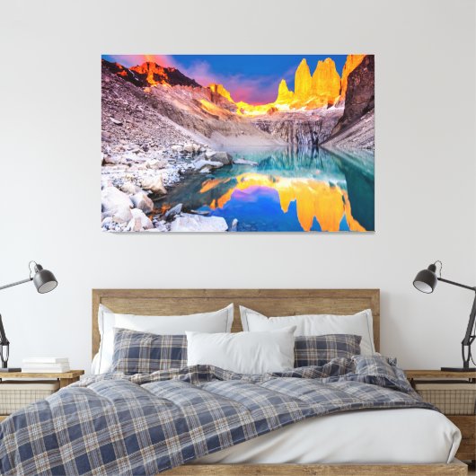 Patagonia Canvas Afdruk (Insitu (Slaapkamer))