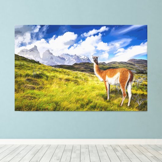 Patagonia Canvas Afdruk (Insitu (Houten vloer))