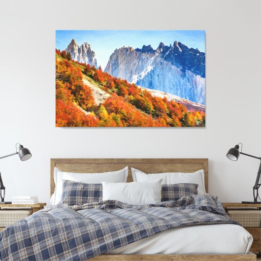 Patagonia Canvas Afdruk (Insitu (Slaapkamer))