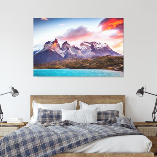 Patagonia Canvas Afdruk (Insitu (Slaapkamer))
