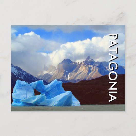 patagonia iceberg briefkaart (Voorkant)