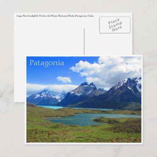 patagonia lago briefkaart (Voorkant / Achterkant)