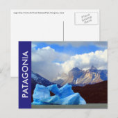 patagonia lago gray briefkaart (Voorkant / Achterkant)