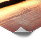 Patagonia Lake Sunset 1 Poster (Hoek)