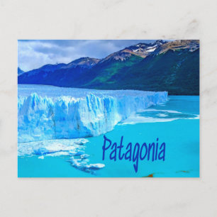 Patagonia South America Glacier and Mountains Briefkaart