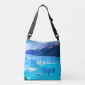 Patagonia South America Glacier and Mountains Crossbody Tas (Voorkant)