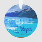 Patagonia South America Glacier and Mountains Ornament (voorkant)