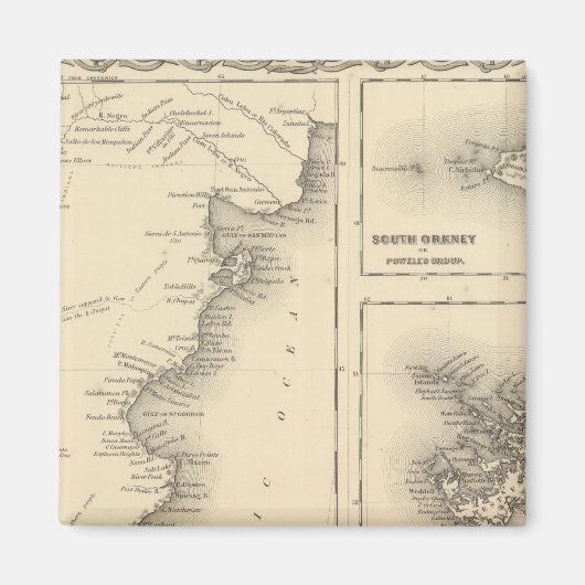 Patagonia South Orkney of Powell's Group Magneet (Voorkant)