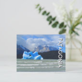 patagonia strand iceberg briefkaart (Staand voorkant)