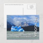 patagonia strand iceberg briefkaart (Voorkant / Achterkant)