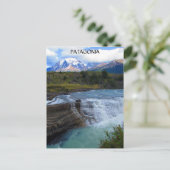 patagonia waterval briefkaart (Staand voorkant)
