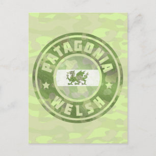Patagonia Welsh Camo Flag Briefkaart