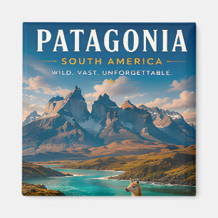 🏔️ Patagonia Wilde Berglandschap Huisdecoratie Magneet