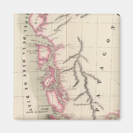 Patagonia, Zuid-Amerika 40 Magneet (Voorkant)