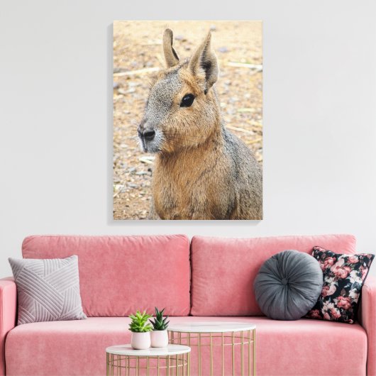 PATAGONIAN MARA CANVAS AFDRUK (Insitu (Woonkamer))
