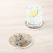 PATAGONIAN MARA ZANDSTEEN ONDERZETTER (Zijkant)