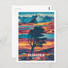 Patagonië Argentinië Beroemde Reisplaats Briefkaart