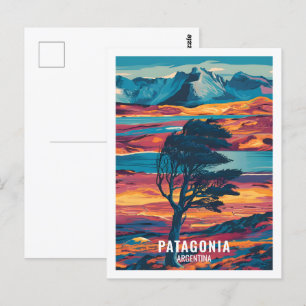 Patagonië Argentinië Beroemde Reisplaats Briefkaart