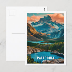 Patagonië Argentinië Beroemde Reisplaats Briefkaart