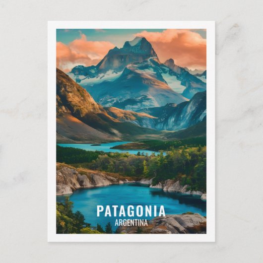 Patagonië Argentinië Beroemde Reisplaats Briefkaart (Voorkant)