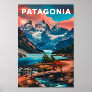 Patagonië Argentinië Beroemde Reisplaats Poster