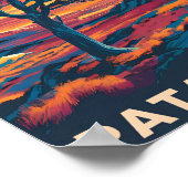 Patagonië Argentinië Beroemde Reisplaats Poster (Hoek)