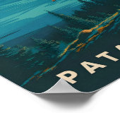 Patagonië Argentinië Beroemde Reisplaats Poster (Hoek)