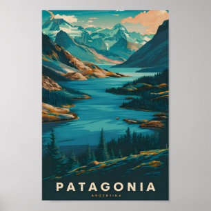 Patagonië Argentinië Beroemde Reisplaats Poster