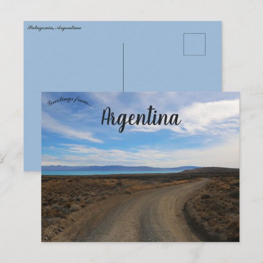 Patagonië Argentinië Briefkaart (Voorkant / Achterkant)
