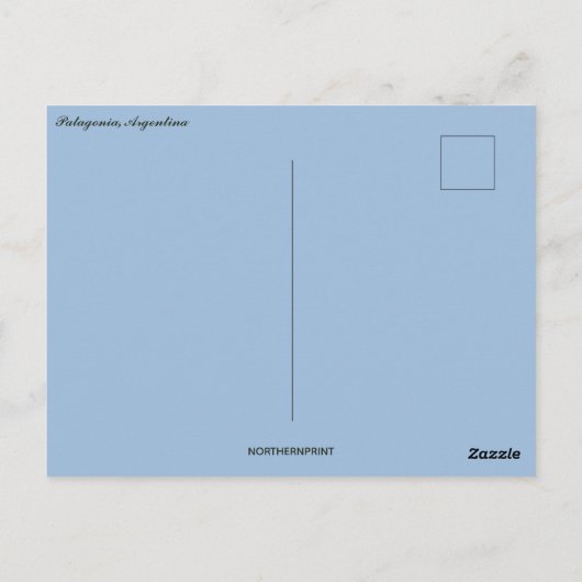 Patagonië Argentinië Briefkaart (Achterkant)