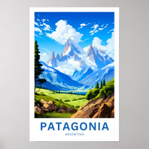 Patagonië Argentinië Reisprint Poster