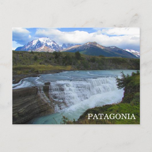 patagonië - bergwateren briefkaart (Voorkant)
