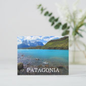 patagonisch meer briefkaart (Staand voorkant)