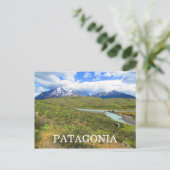 patagonische pampas briefkaart (Staand voorkant)