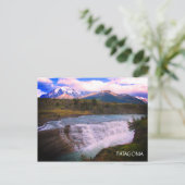 patagonische waterval briefkaart (Staand voorkant)