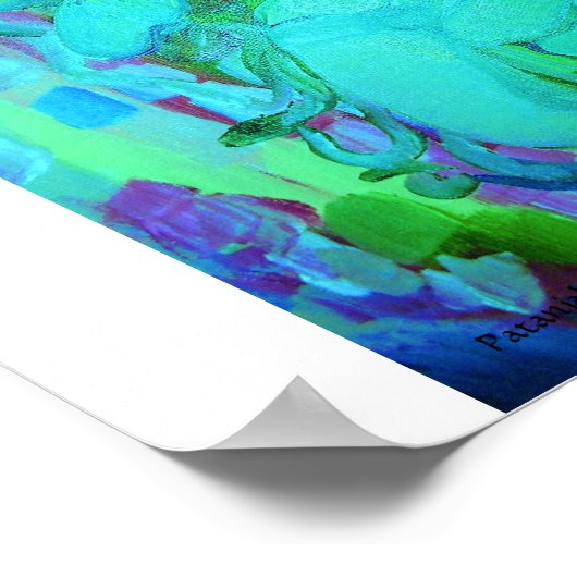 Patanjali Bleu Poster (Hoek)