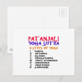 PATANJALI Yoga Sutra Compilatielijst Briefkaart (Voorkant / Achterkant)