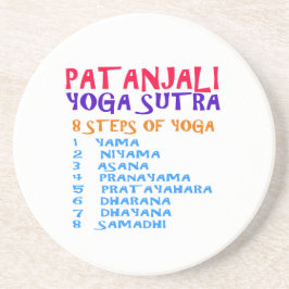 PATANJALI Yoga Sutra Compilatielijst Zandsteen Onderzetter
