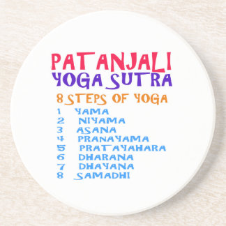 PATANJALI Yoga Sutra Compilatielijst Zandsteen Onderzetter