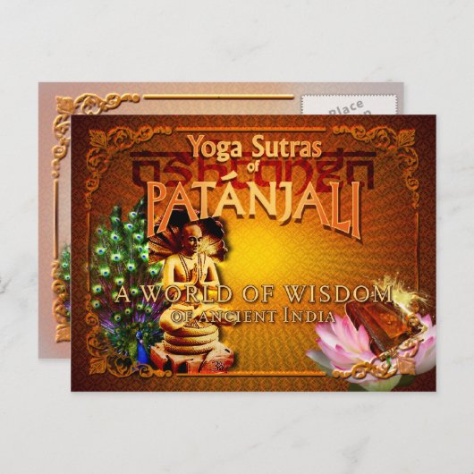 PATANJALI - Yoga Sutras Briefkaart (Voorkant / Achterkant)