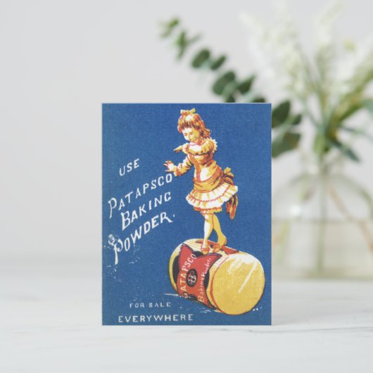 Patapsco Baking Powder vintage advertentie Briefkaart (Staand voorkant)