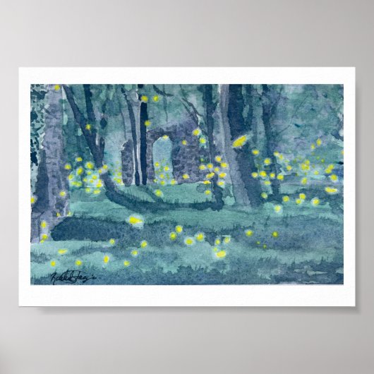 Patapsco Valley Fireflies Poster (Voorkant)