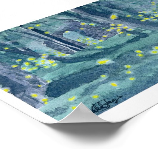 Patapsco Valley Fireflies Poster (Hoek)