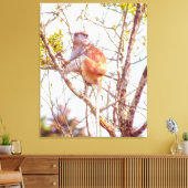 Patas is omhoog een structuur canvas afdruk (Insitu (Woonkamer))