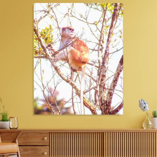 Patas is omhoog een structuur canvas afdruk (Insitu (Woonkamer))