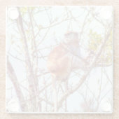 Patas is omhoog een structuur glazen onderzetter (Achterkant)